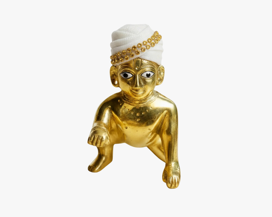 Designer Kanha Ji Turban with Golden Lace