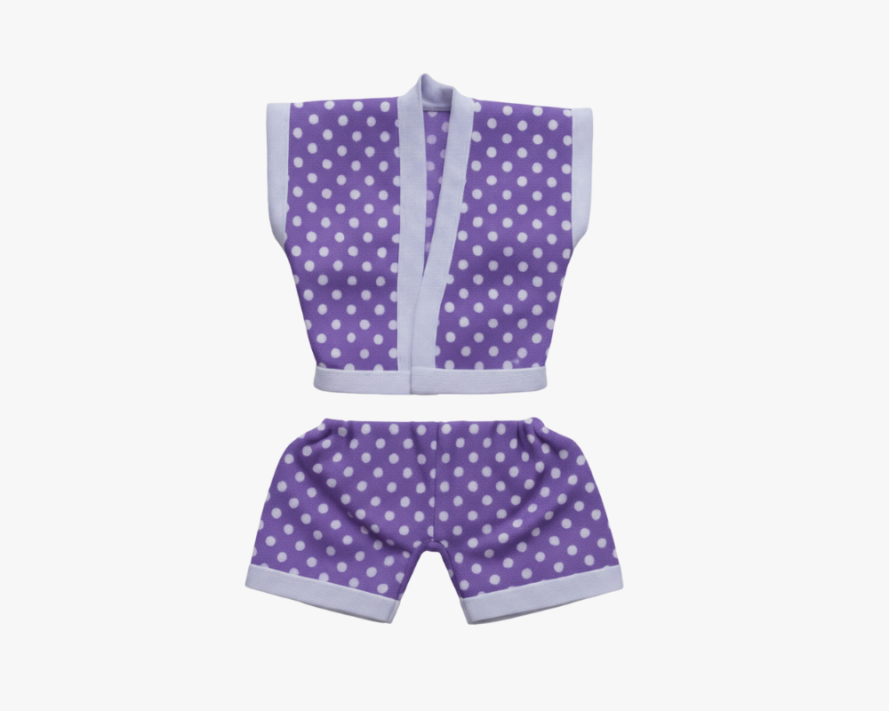 Purple Cotton Summer Night Suit for Laddu Gopal Lordkart