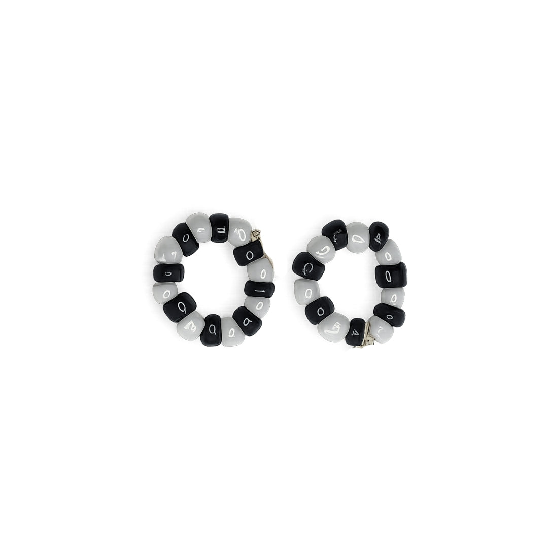 Premium Black & White Beads Nazariya Bracelet for Laddu Gopal, Size 0 to 6