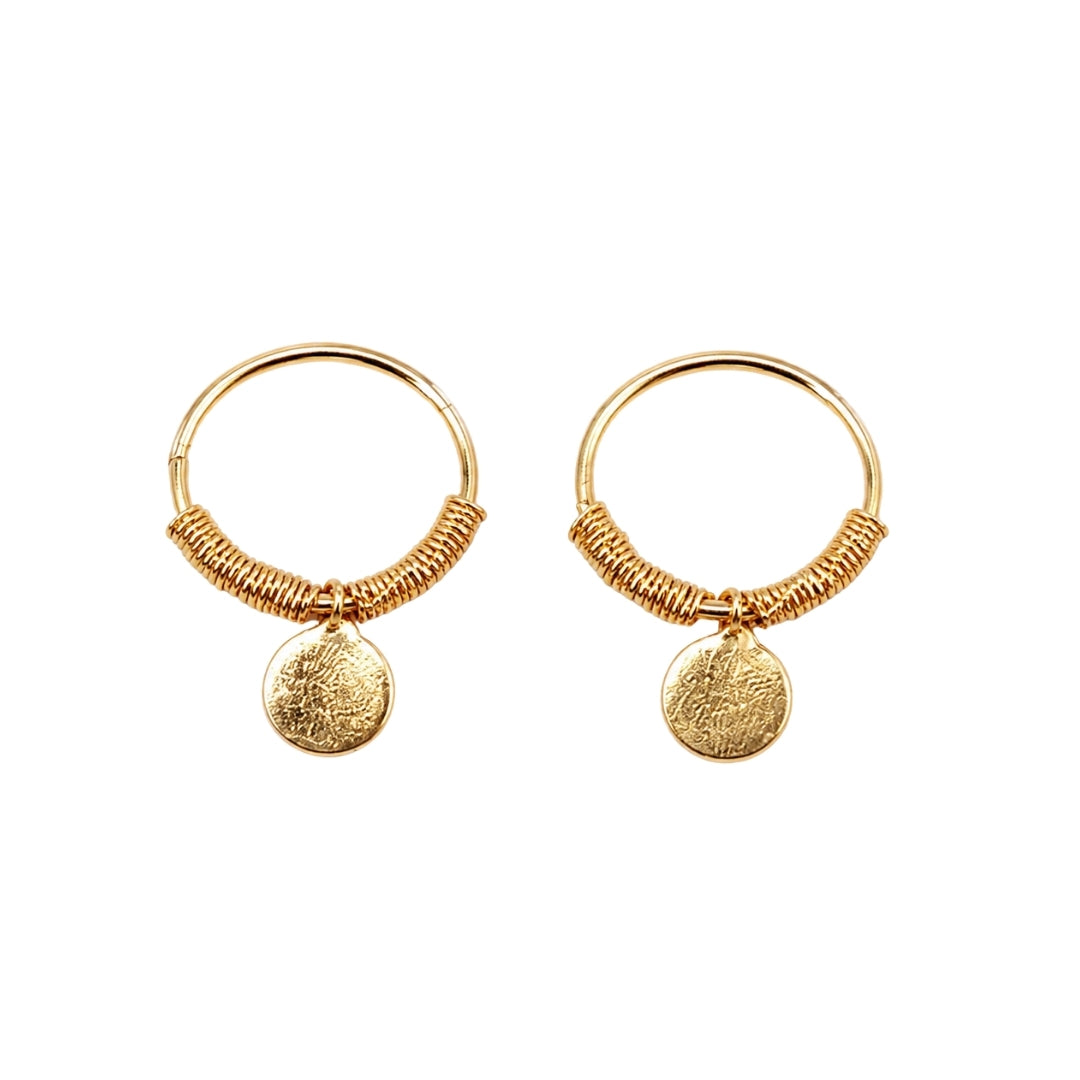 Lordkart Premium Golden Designer Earrings for Bal Gopal Shringar (Size 0-6)