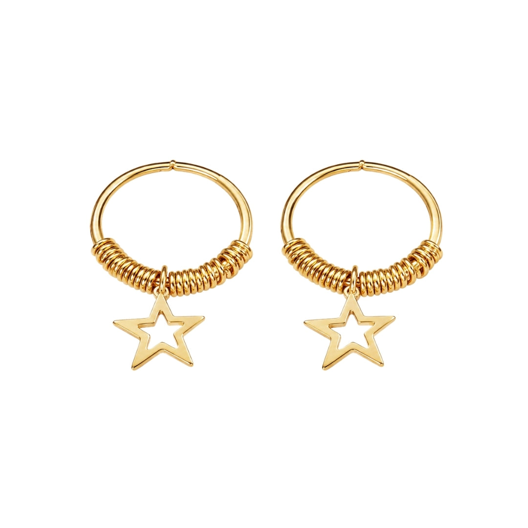 Premium Designer Golden Earrings for Laddu Gopal Shringar (Size 0-6)