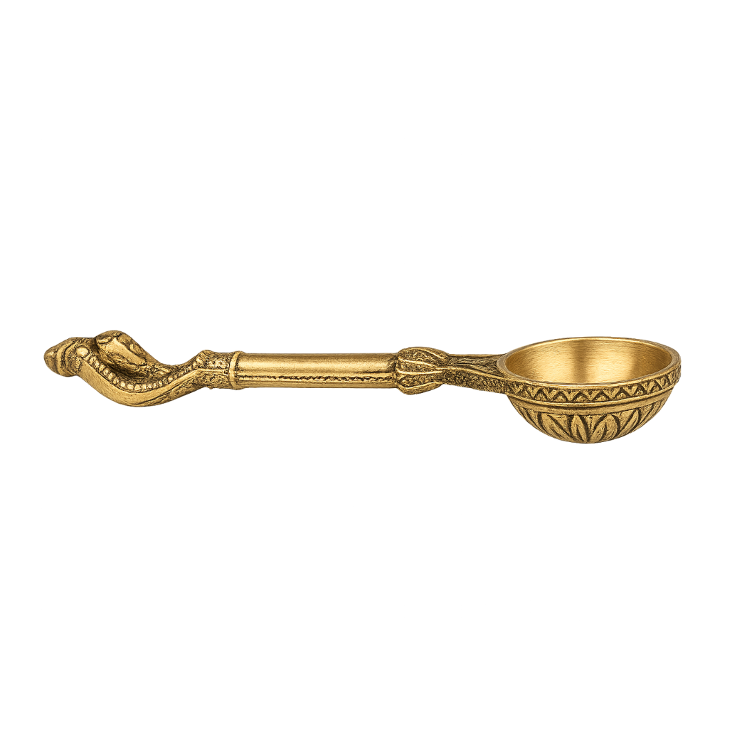 Premium Brass Uddharane (Panchapatra Spoon) – Traditional Pooja Accessory