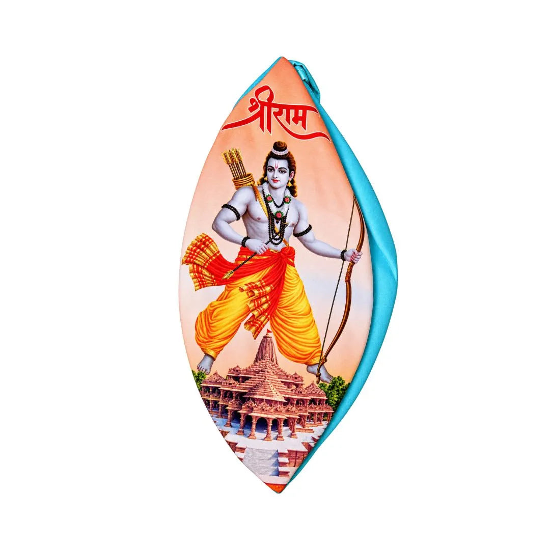 Shree Ram Printed Cotton Gomukhi Japa Mala Bag