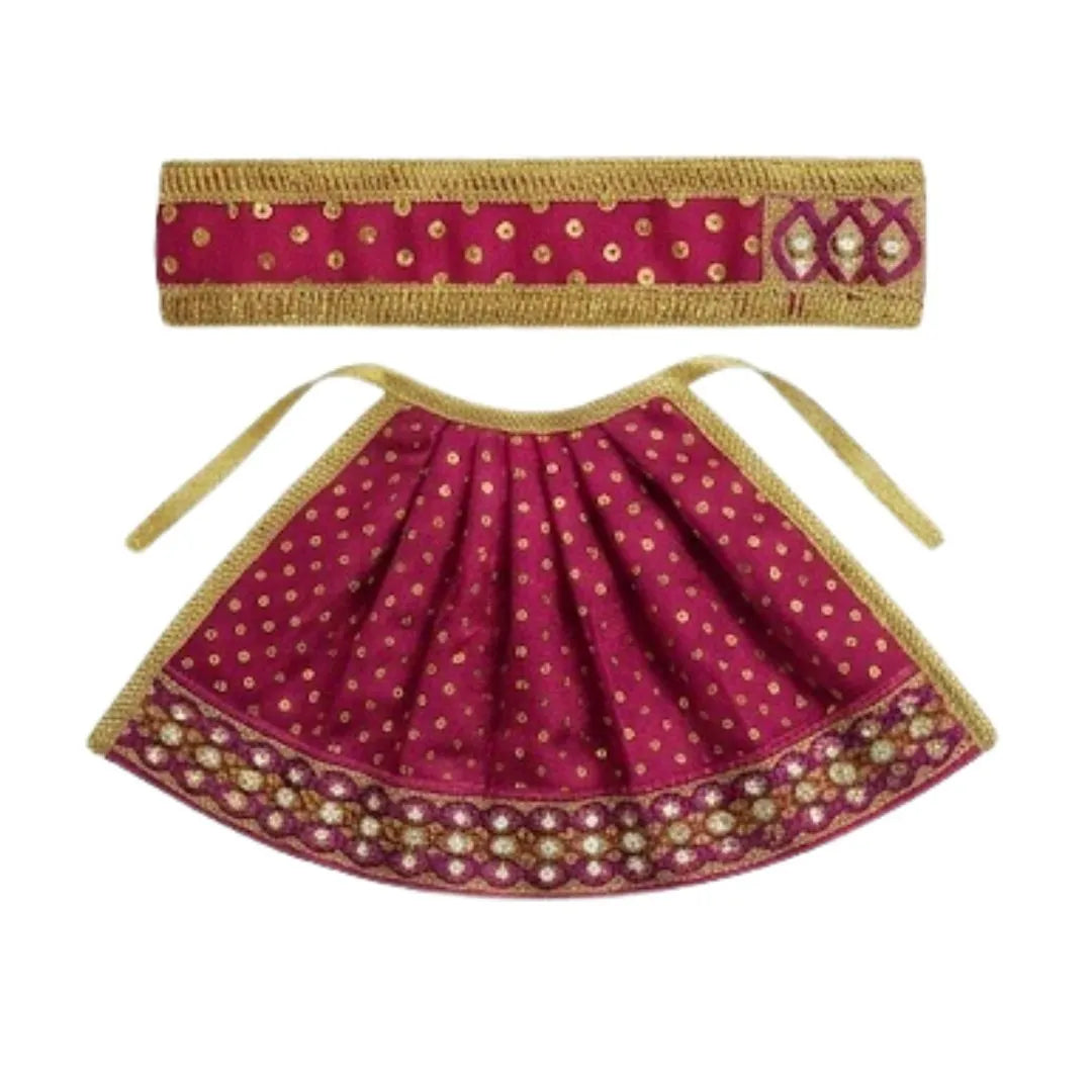 Fancy Maa Durga Magenta Color Lehenga with Patka