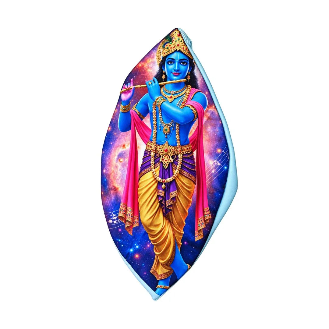 Lord Krishna Print Cotton Gomukhi Japa Mala Bag
