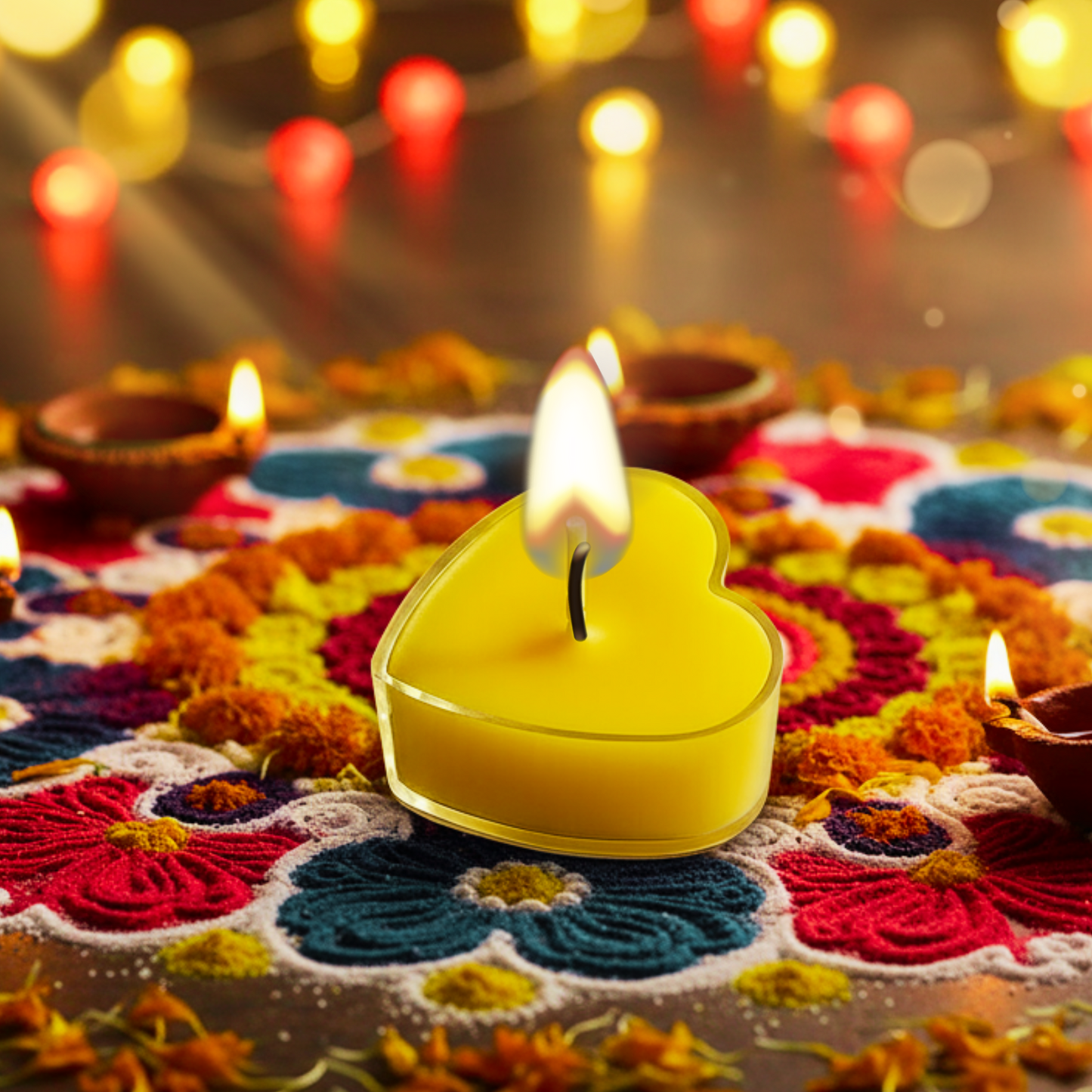 Navratri decorations candle sets