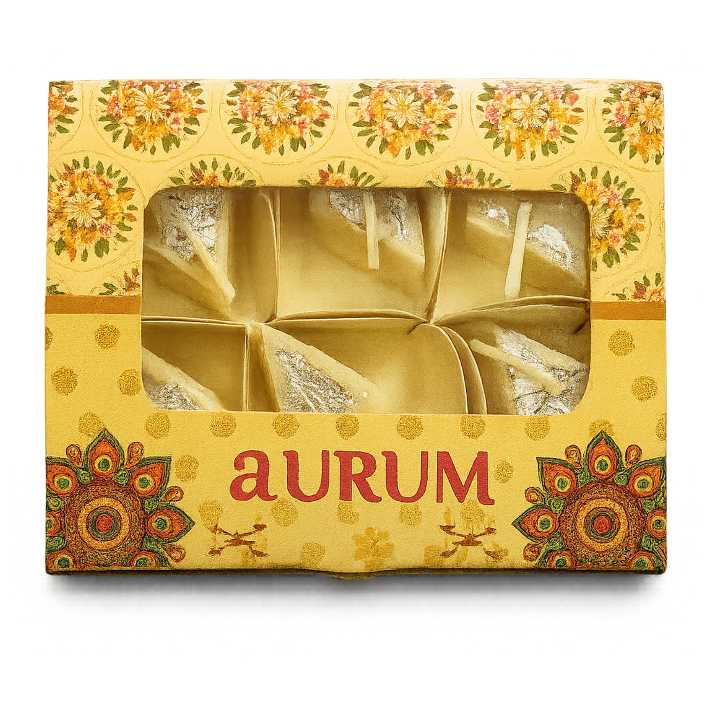 decorative candles with flower designs