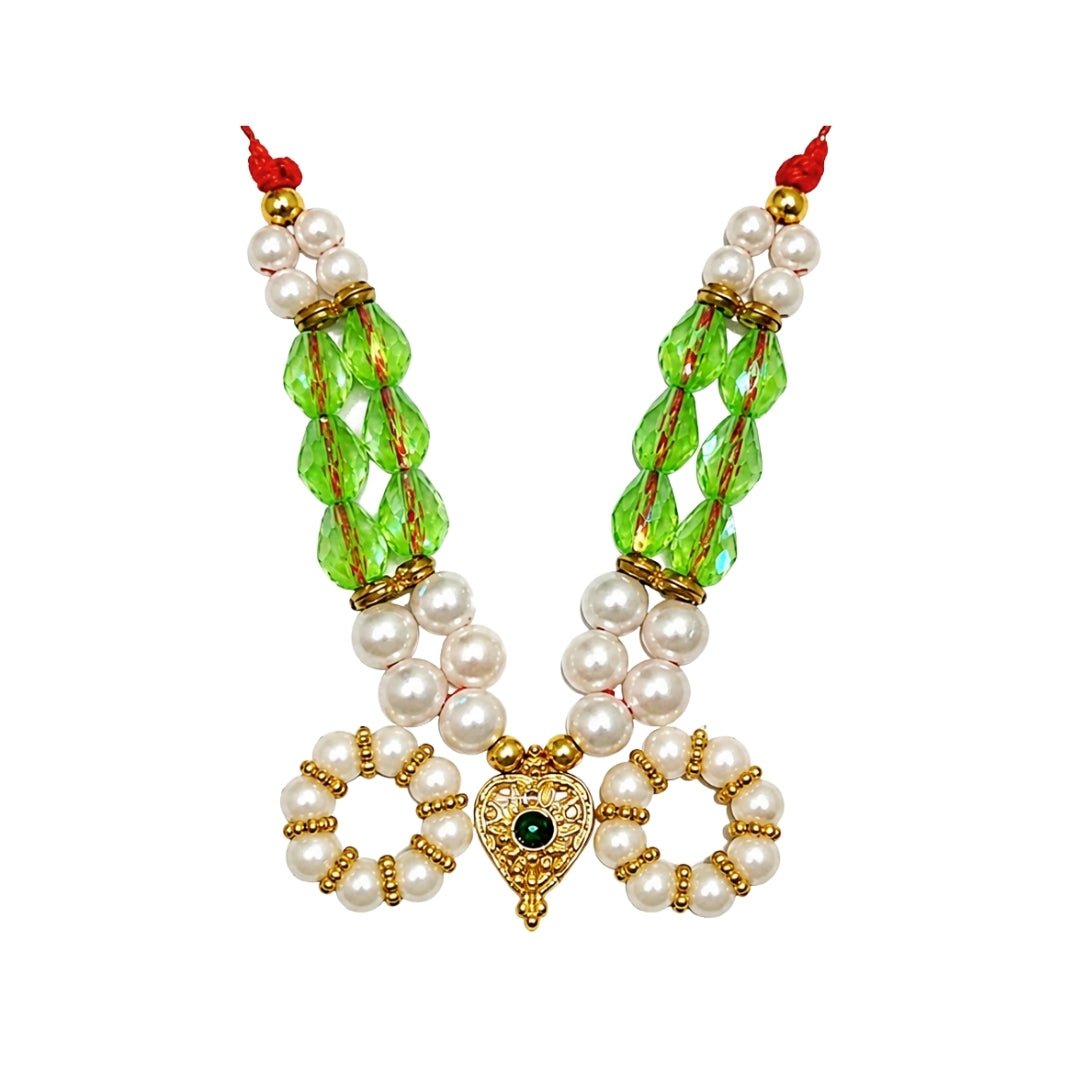Designer Green Color Beads Bal Gopal Mala with Kangan for Shringar - Lordkart