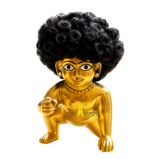 Decorative Curly Hair Wig for Laddu Gopal