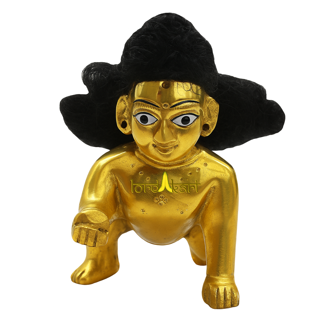 Laddu Gopal Ji Decorative Sada Hair for Krishna Idol Styling and Poshak Decoration