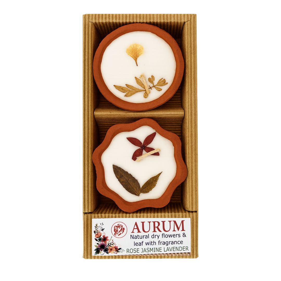 hand painted flower candles