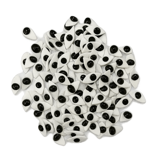 Premium Laddu Gopal Idol Eyes Pair Black and White Netra for Krishna and Other Deity Idols