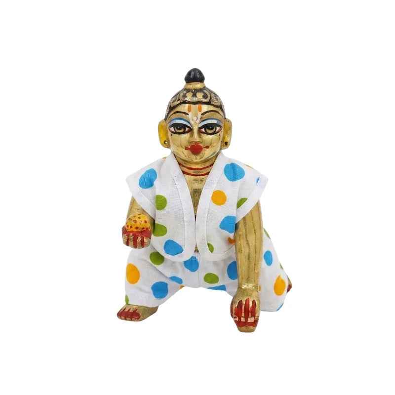 Multicolor Printed Cotton Night Suit for Laddu Gopal - Lordkart