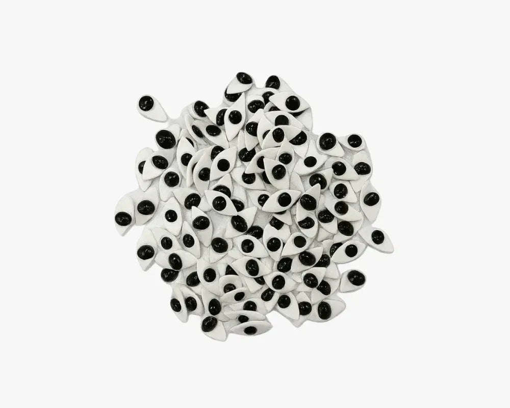 Premium Black & White Idol Eyes Pair for Laddu Gopal Lordkart