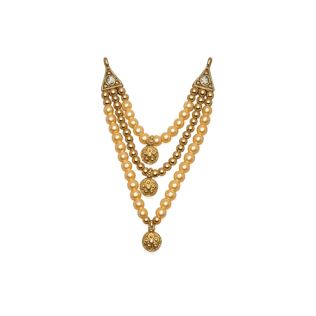 Premium Laddu Gopal Mala with Yellow Beads and Golden Locket ( Size 0 to 6 ) - Lordkart