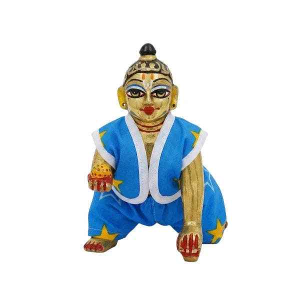 Star Printed Blue Cotton Night Suit for Ladoo Gopal