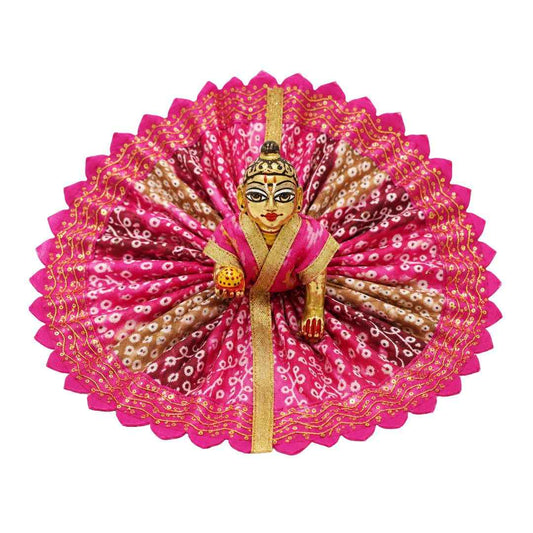 Vibrant Pink Laddu Gopal Summer Dress Designer Bal Gopal Poshak
