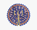 Leaf Printed Blue Summer Poshak For Bal Gopal Lordkart