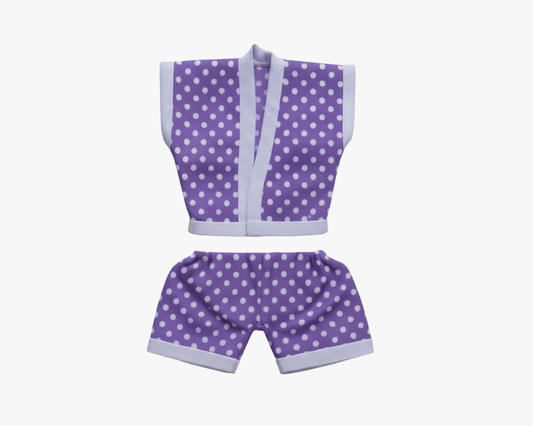Purple Cotton Summer Night Suit for Laddu Gopal Lordkart
