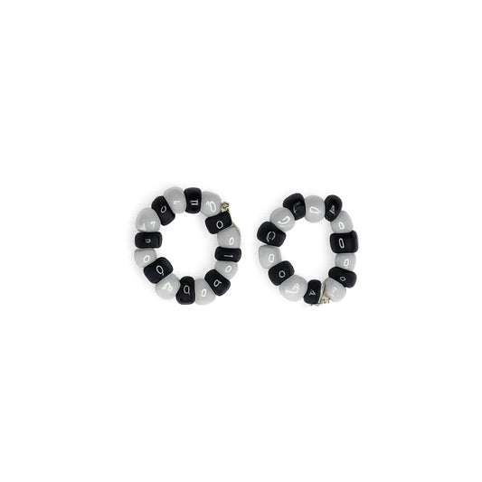 Premium Black & White Beads Nazariya Bracelet for Laddu Gopal, Size 0 to 6