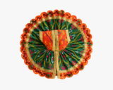 Lace Decorated Green Laddu Gopal Designer Dress Lordkart