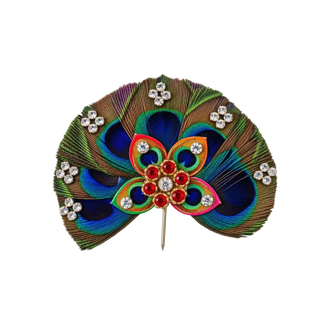 Designer Peacock Feather Kalangi for Laddu Gopal Mukut