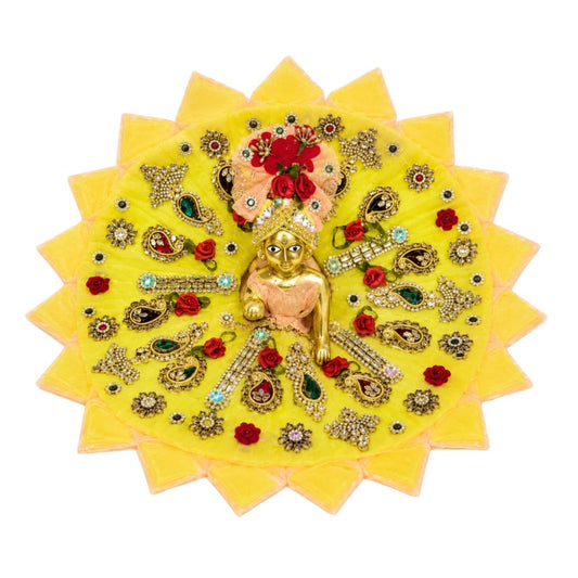 Premium Laddu Gopal Heavy Dress with Stone Work & Floral Design (Size 1,2,4,5,6)