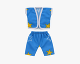 Star Printed Blue Cotton Night Suit for Ladoo Gopal Lordkart