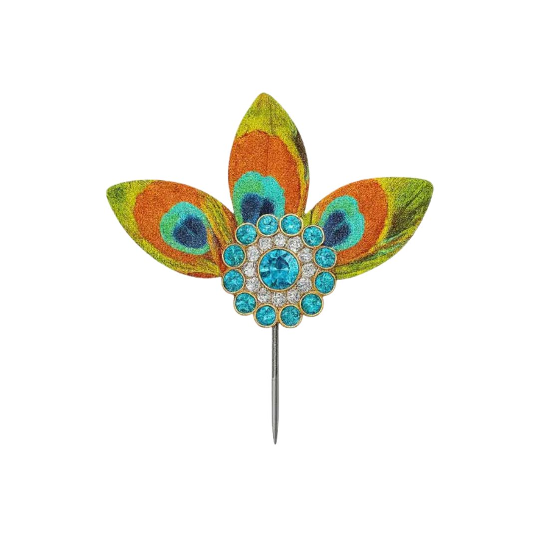 Royal Peacock Feather Design Kalangi for Thakur ji