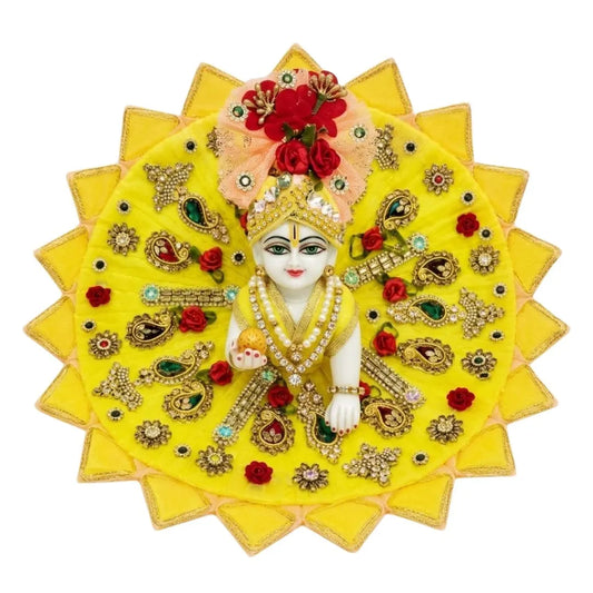 Premium Laddu Gopal Heavy Dress with Stone Work & Floral Design (Size 1,2,4,5,6)