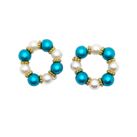 Beautiful Sky Blue Pearl Kangan for Laddu Gopal (Sizes 0-6)