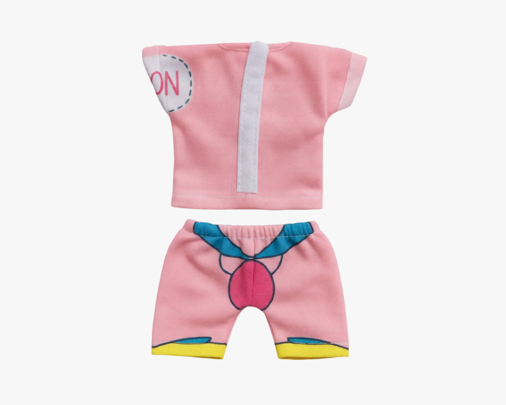 Beautiful Printed Pink Cotton Night Dress for Kanha Ji Lordkart