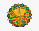 Peacock Embroidered Yellow Dress for Laddu Gopal Lordkart