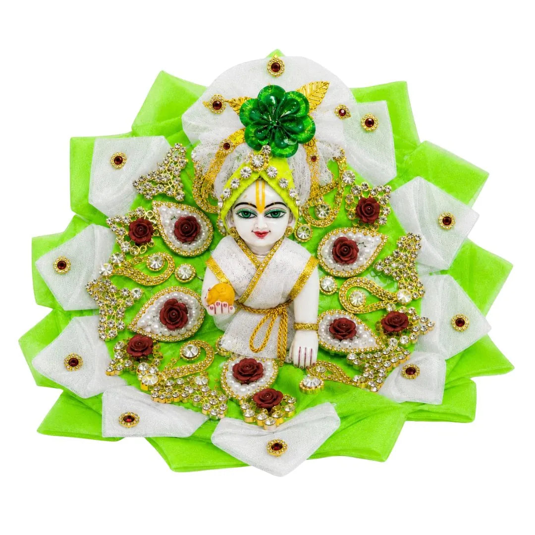 Handmade Heavy Designer Laddu Gopal Dress for Janmashtami & Daily Shringar