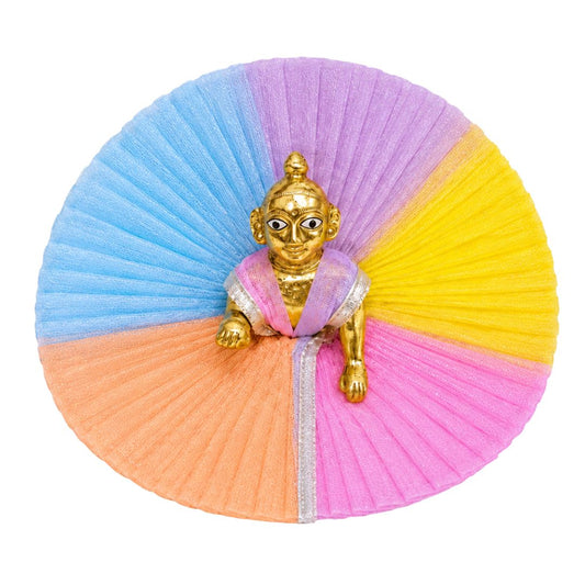 Vibrant Multicolor Laddu Gopal Summer Net Dress