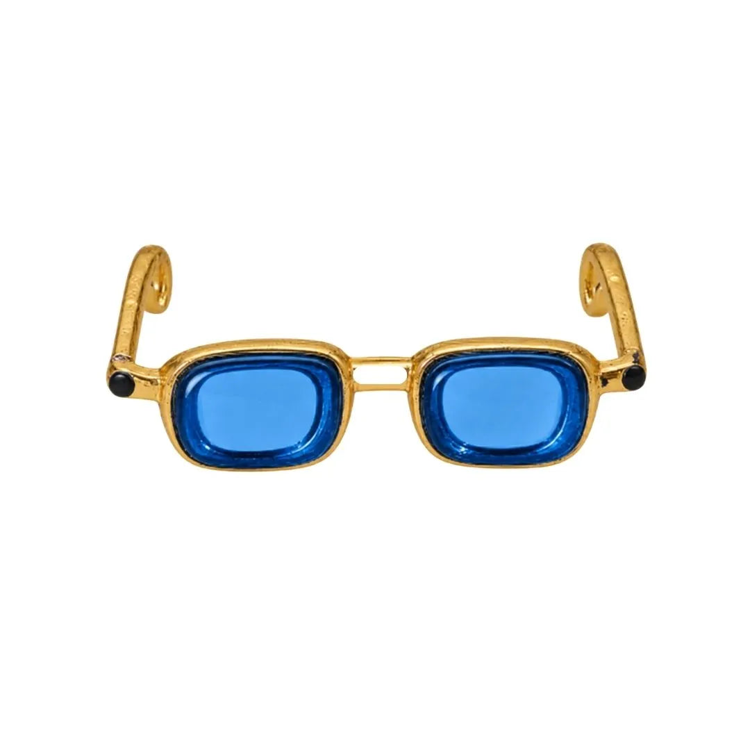 Blue & Golden Stylish Goggles for Laddu Gopal