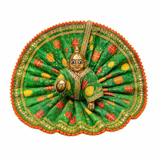 Green Laddu Gopal Summer Dress Kanha Ji Poshak Online