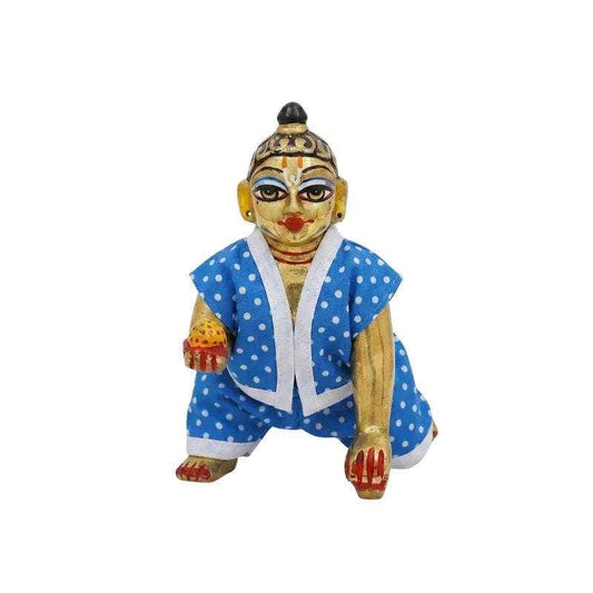 Blue Color Cotton Night Suit for Laddu Gopal - Lordkart