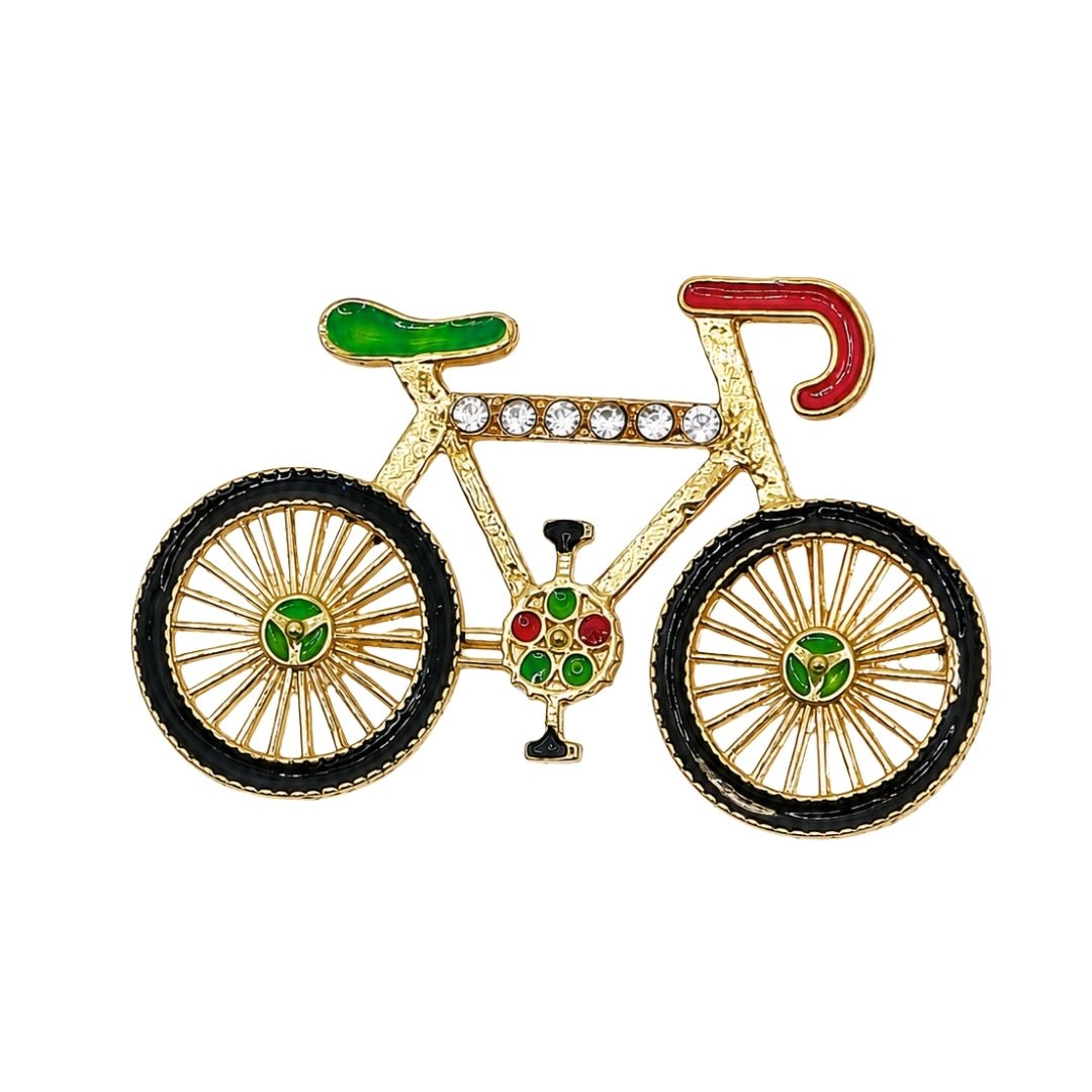 Decorative Gold and Green Metal Bicycle for Laddu Gopal Sringar - Lordkart