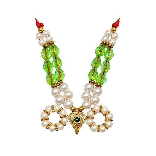 Designer Green Color Beads Bal Gopal Mala with Kangan for Shringar - Lordkart