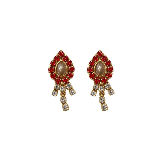 Designer Jarkan Earrings for Laddu Gopal Size 0-6 - Premium Thakurji Shringar - Lordkart