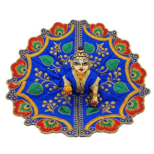 Fancy Kanha ji Poshak Blue Color for Laddu Gopal - Lordkart