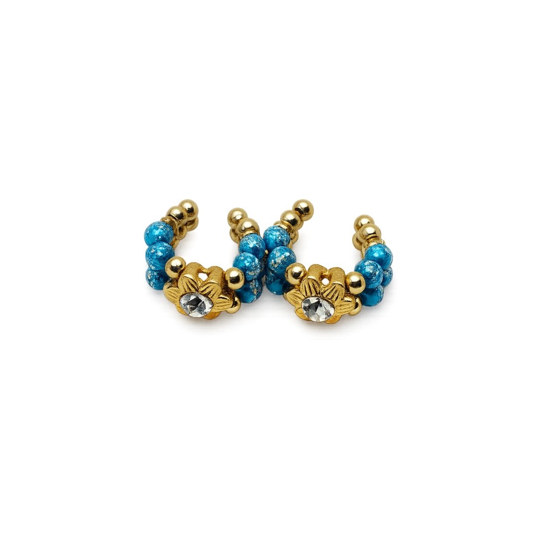 Heavy Designer Blue Jarkan Kangan for Laddu Gopal Ji (Size 0-6) - Lordkart