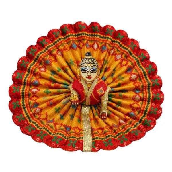 Lace Decorated Yellow Laddu Gopal Summer Dress - Lordkart