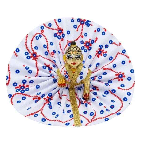Laddu Gopal Cotton Red Dress for Summer