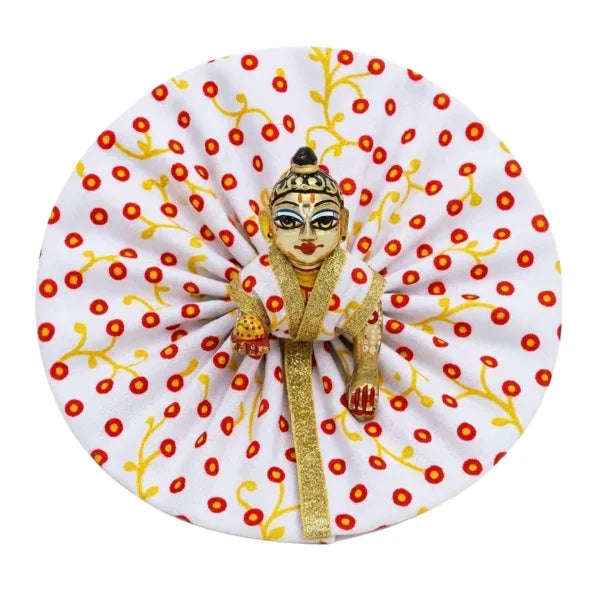 Laddu Gopal Cotton Yellow Summer Dress