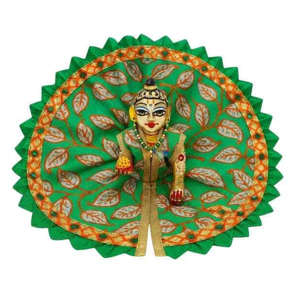 Leaf Printed Green Summer Poshak for Bal Gopal