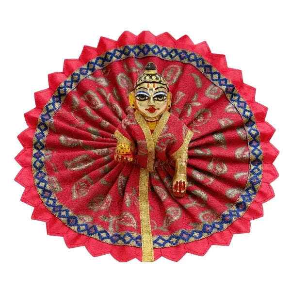 Leaf Printed Pink Summer Poshak For Bal Gopal - Lordkart