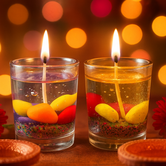 long-burn flower candle