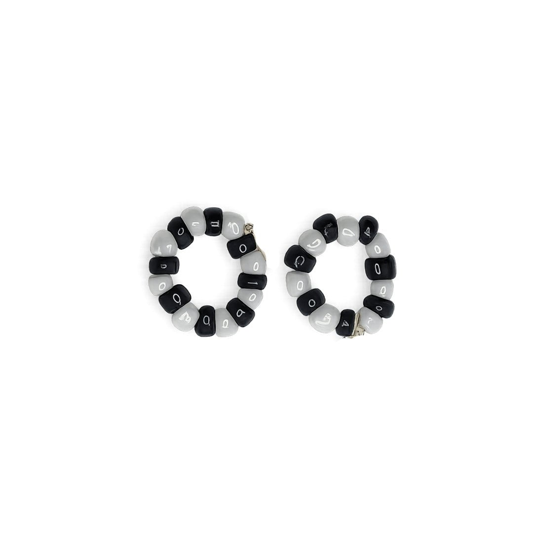 Premium Black & White Beads Nazariya Bracelet for Laddu Gopal, Size 0 to 6 - Lordkart